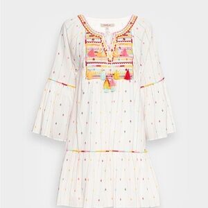 Colorful Derhy dress with drawstring fastening